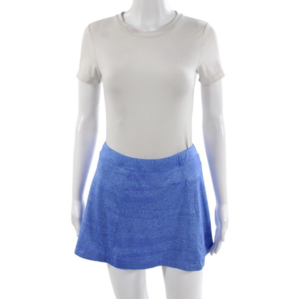 Nike Golf Women Athletic Skort Blue Spotted Short Size L